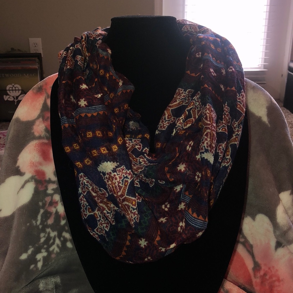 Patterned Infinity Scarf